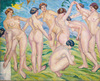 Women Dancing In A Ring by Francisco Iturrino