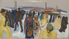 Edvard Munch İşçiler Eve Dönerken Kanvas Tablo