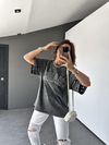 Antrasit Charms Zımbalı Tshirt