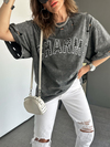 Antrasit Charms Zımbalı Tshirt