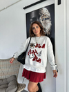 Bordo Pilili Şort Etek