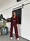 Bordo Simli Tüvit Takım