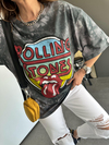Gri Rolling Stones Tshirt