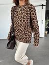 Leopar Desenli Cotton Tshirt