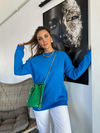 Mavi Basic Bisiklet Yaka Sweatshirt