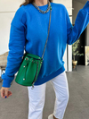 Mavi Basic Bisiklet Yaka Sweatshirt