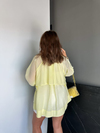 Sarı Yarasa Kol Oversize Gömlek