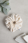 Beyaz Kadife Scrunchie