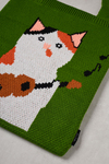 Gitarlı Kedi Triko Tote Bag