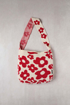 Kırmızı Papatyalı Triko Tote Bag