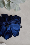 Lacivert Kadife Scrunchie