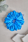 Mavi Bol Büzgülü Scrunchie