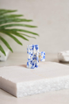 Mini Rectangle Blue Porcelain Kemik Toka