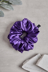 Mor Bol Büzgülü Sateen Scrunchie