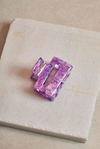 Rectangle Midi Lavender Crystal Kemik Toka