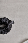 Siyah Small Sateen Scrunchie