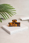 STD Dikdörtgen Amber Tortoise Kemik Toka