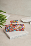 XL Dikdörtgen Candy Terrazzo Kemik Toka