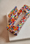 XL Dikdörtgen Candy Terrazzo Kemik Toka