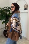 İrina Omuz Şalı- Mavi