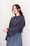Modal Kumaş Kısa Tunik- Füme Standart (36-42 Uyumludur)
