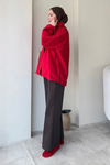Salio Fermuarlı Ceket- Kırmızı Standart Beden (36-44 Uyumlu)