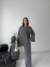 Antrasit Bluz Pantolon Takım