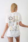 Arka Baskı Detay Çiçek Tshirt