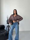 Ekose Desen Oversize Gömlek