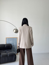 Oversize Blazer Ceket Bej