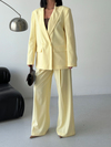 Oversize Blazer Ceket Sarı