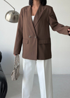 Oversize Blazer Kahverengi Ceket