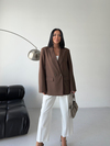 Oversize Blazer Kahverengi Ceket