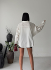 Poplin Oversize Beyaz Gömlek