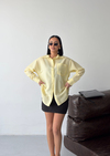 Sarı Çizgili Oversize Gömlek