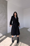 A+ Siyah Kaşe Kaban