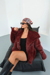 ZR Premium Bordo  Kürk