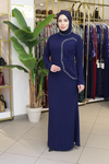 2130 CODE DRAPE DETAILLIERTE KLEID