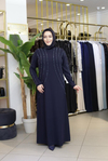 3410 CODE STONE BESTICKTES ESTEL KLEID