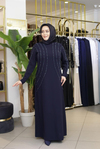 3410 CODE STONE BESTICKTES ESTEL KLEID