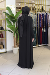 5205 ROBE À COL COUDU ET POIS