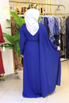 5205 ROBE À COL COUDU ET POIS