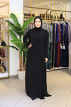 5205 ROBE À COL COUDU ET POIS