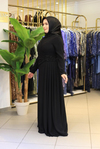 5205 ROBE À COL COUDU ET POIS