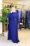 5205 ROBE À COL COUDU ET POIS
