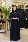 5211 KOD YAKA KOL TAŞLI ABAYA TAKIM