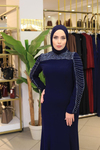 7201 CODE ROBE DE SOIRÉE À MOTIFS DE PIERRES