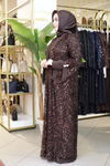 ASALET TAŞ İŞLEMELİ ABAYA TAKIM 649 KOD