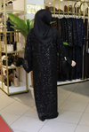 ASALET TAŞ İŞLEMELİ ABAYA TAKIM 649 KOD