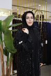 ASALET TAŞ İŞLEMELİ ABAYA TAKIM 649 KOD